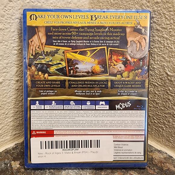 Game - Rock of Ages III: Make & Break (NEW) - PS4 - Picture 2 of 5